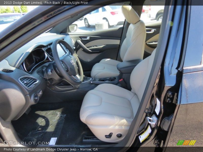 Pitch Black / Black/Light Frost 2013 Dodge Dart Limited