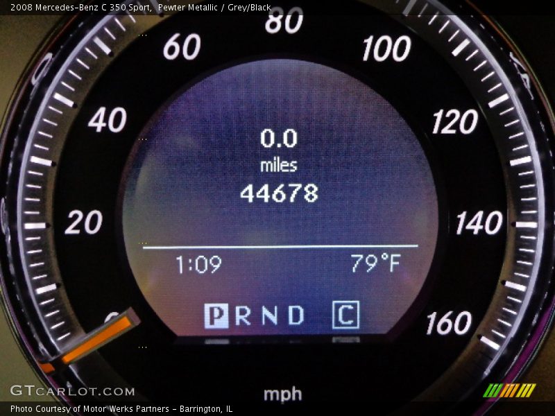 Pewter Metallic / Grey/Black 2008 Mercedes-Benz C 350 Sport