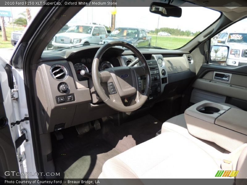 Oxford White / Medium Stone 2010 Ford F150 XLT SuperCab