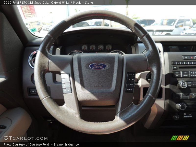 Oxford White / Medium Stone 2010 Ford F150 XLT SuperCab