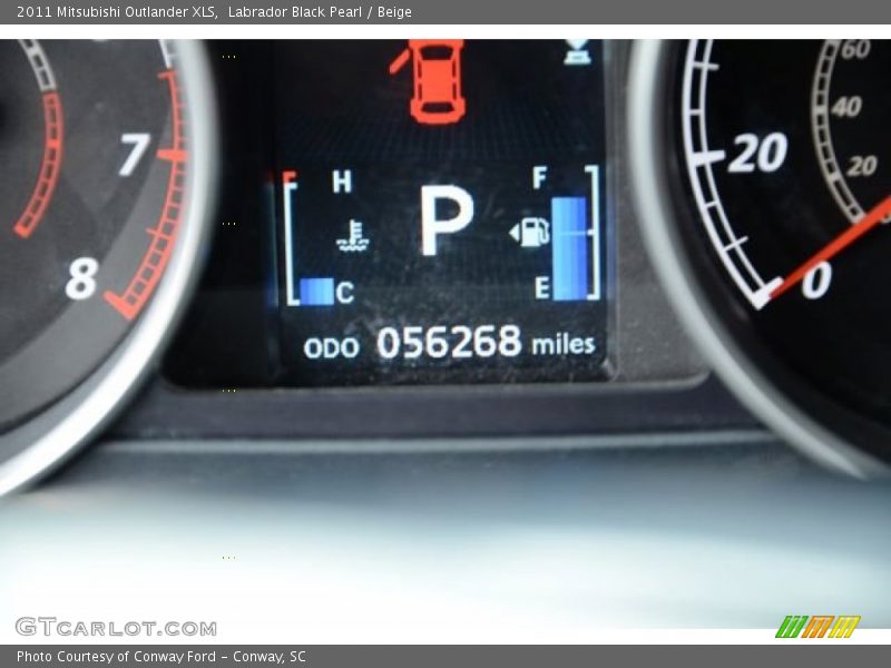 Labrador Black Pearl / Beige 2011 Mitsubishi Outlander XLS