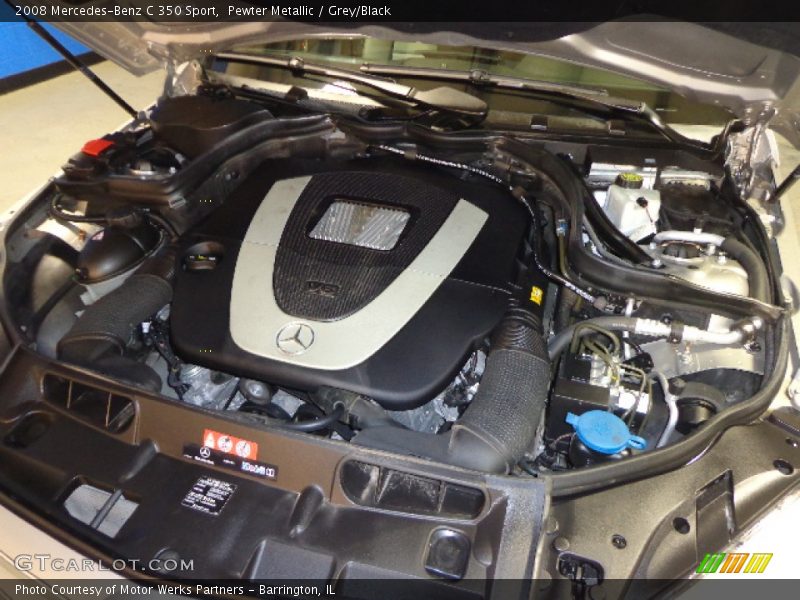 Pewter Metallic / Grey/Black 2008 Mercedes-Benz C 350 Sport