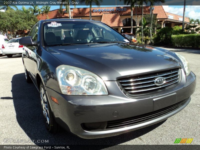 Midnight Gray Metallic / Gray 2007 Kia Optima LX