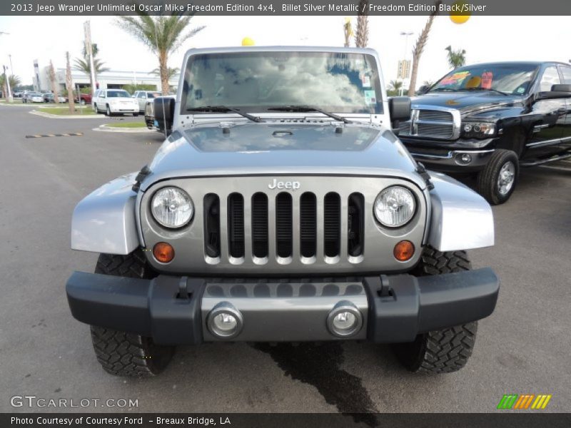 Billet Silver Metallic / Freedom Edition Black/Silver 2013 Jeep Wrangler Unlimited Oscar Mike Freedom Edition 4x4