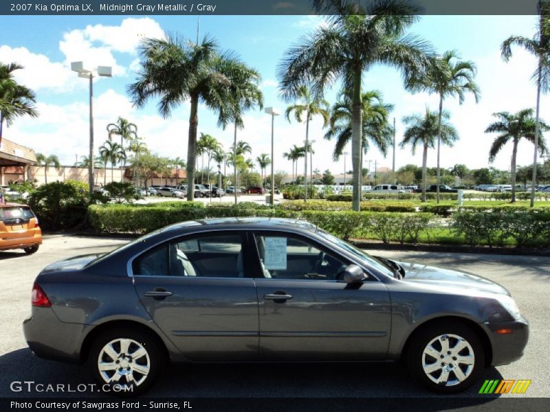 Midnight Gray Metallic / Gray 2007 Kia Optima LX