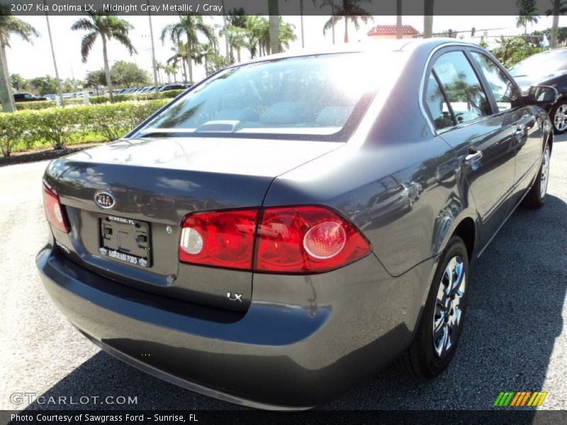 Midnight Gray Metallic / Gray 2007 Kia Optima LX