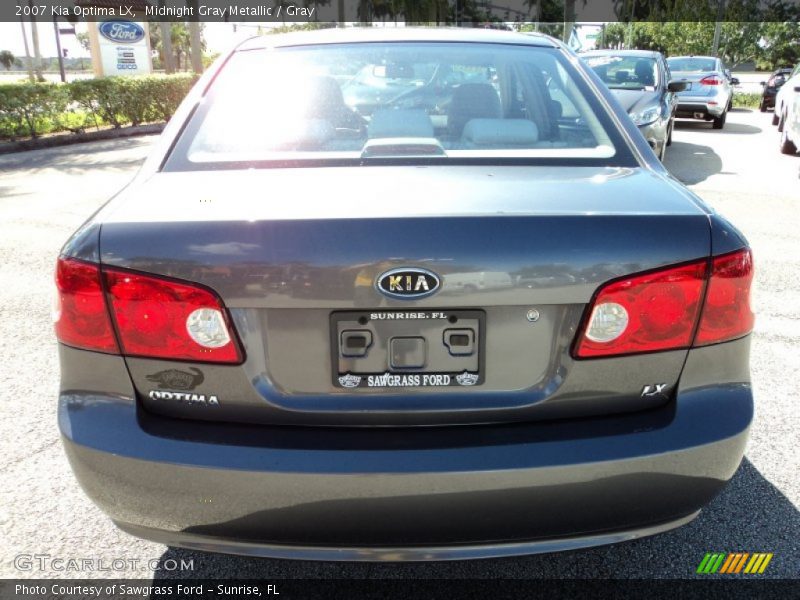 Midnight Gray Metallic / Gray 2007 Kia Optima LX