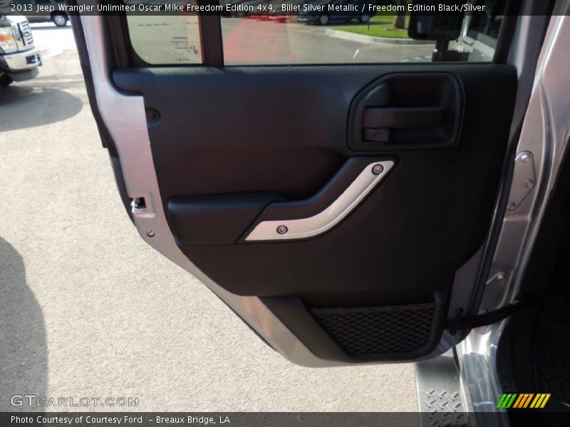 Billet Silver Metallic / Freedom Edition Black/Silver 2013 Jeep Wrangler Unlimited Oscar Mike Freedom Edition 4x4