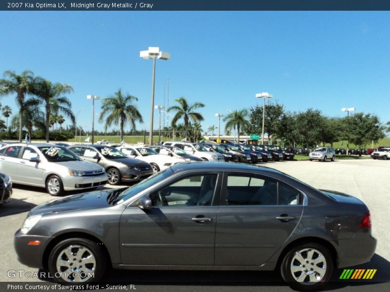 Midnight Gray Metallic / Gray 2007 Kia Optima LX