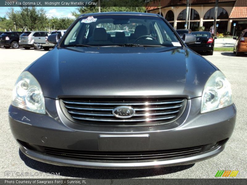 Midnight Gray Metallic / Gray 2007 Kia Optima LX