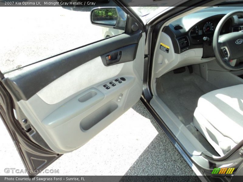 Midnight Gray Metallic / Gray 2007 Kia Optima LX