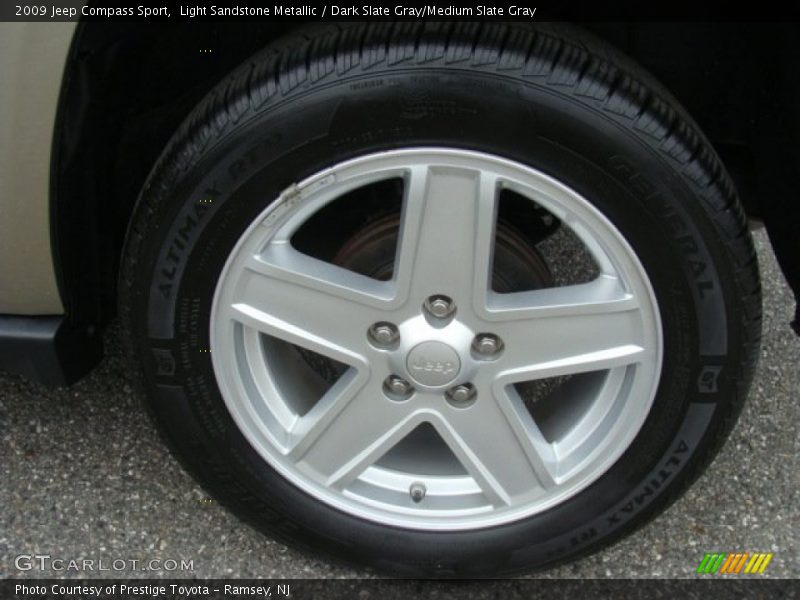 Light Sandstone Metallic / Dark Slate Gray/Medium Slate Gray 2009 Jeep Compass Sport