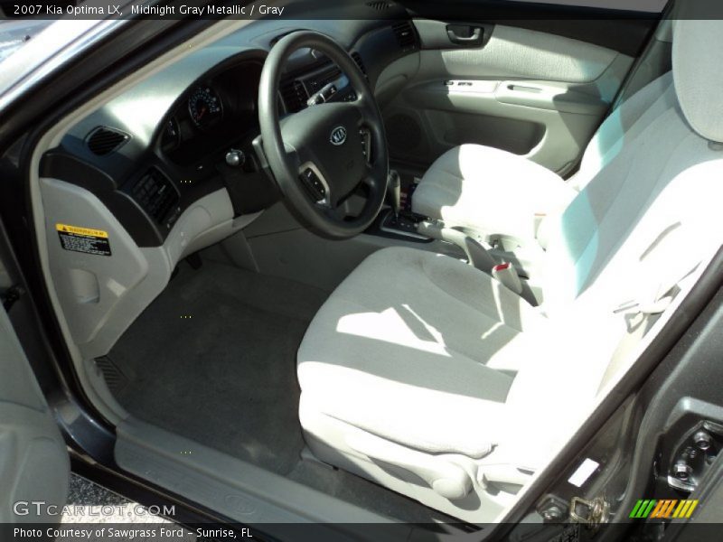 Midnight Gray Metallic / Gray 2007 Kia Optima LX