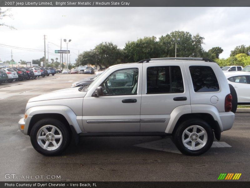Bright Silver Metallic / Medium Slate Gray 2007 Jeep Liberty Limited