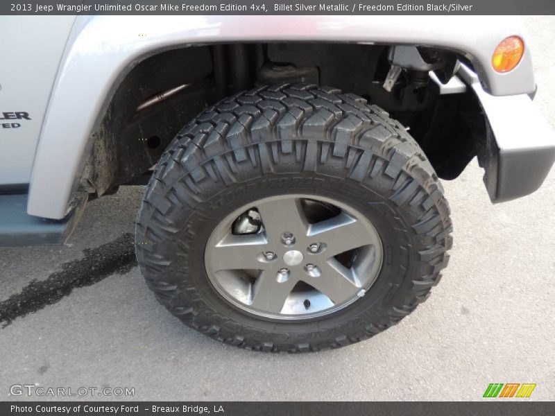 Billet Silver Metallic / Freedom Edition Black/Silver 2013 Jeep Wrangler Unlimited Oscar Mike Freedom Edition 4x4