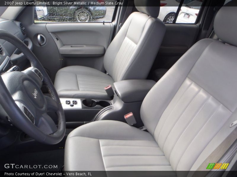 Bright Silver Metallic / Medium Slate Gray 2007 Jeep Liberty Limited