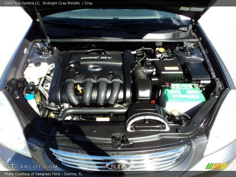 Midnight Gray Metallic / Gray 2007 Kia Optima LX