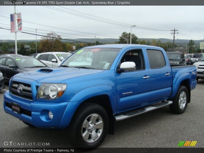 Speedway Blue / Graphite 2010 Toyota Tacoma V6 SR5 TRD Sport Double Cab 4x4