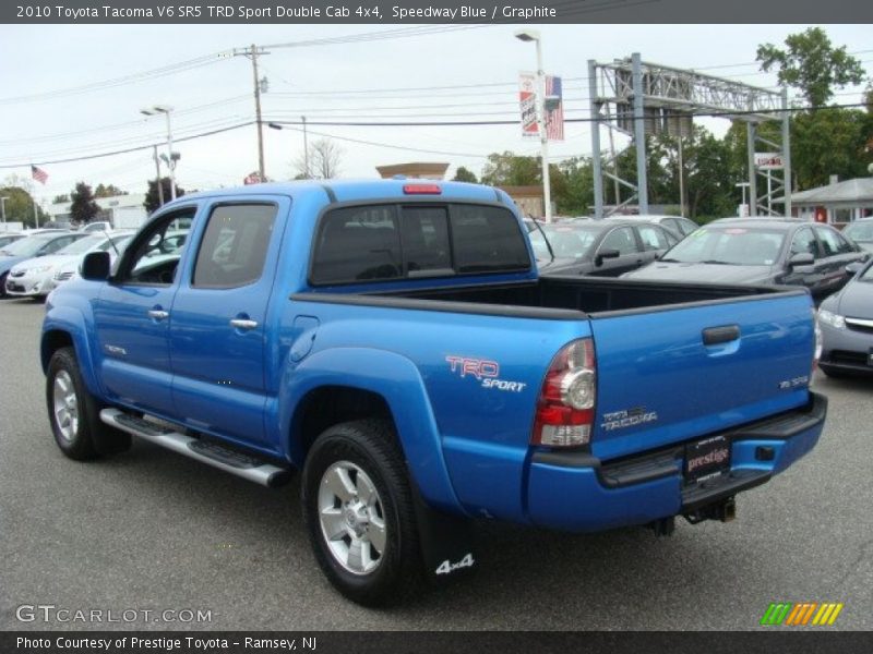 Speedway Blue / Graphite 2010 Toyota Tacoma V6 SR5 TRD Sport Double Cab 4x4