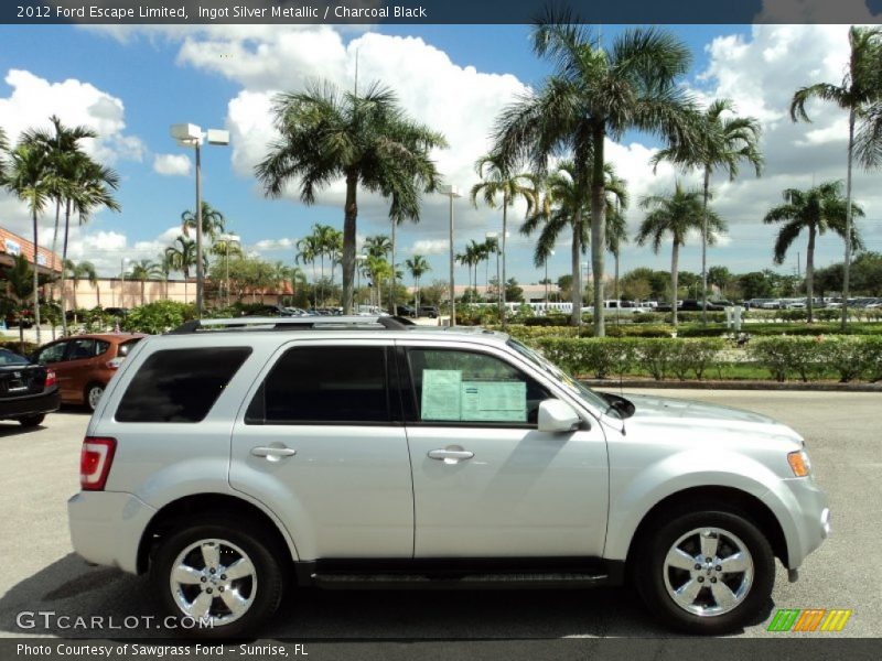 Ingot Silver Metallic / Charcoal Black 2012 Ford Escape Limited