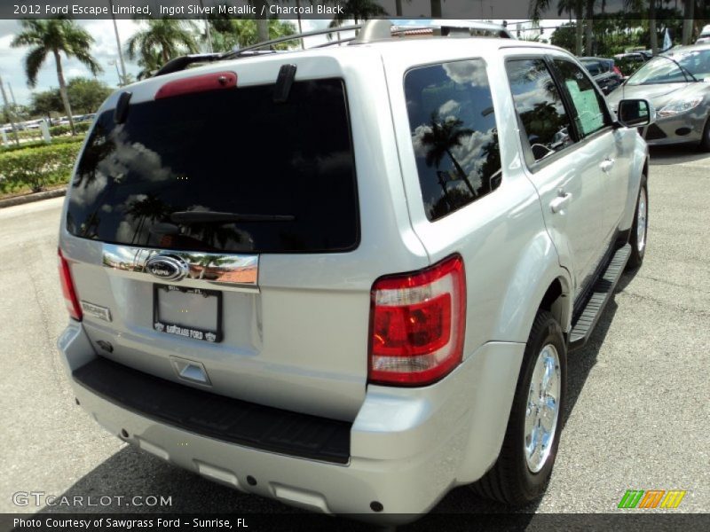 Ingot Silver Metallic / Charcoal Black 2012 Ford Escape Limited