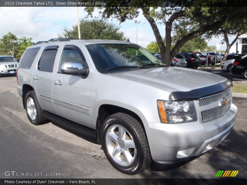 Sheer Silver Metallic / Ebony 2010 Chevrolet Tahoe LTZ