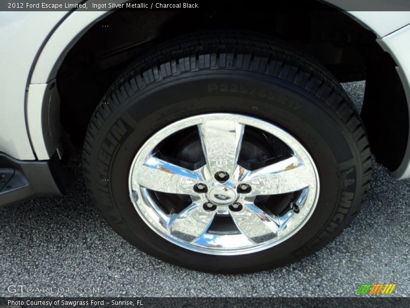 Ingot Silver Metallic / Charcoal Black 2012 Ford Escape Limited