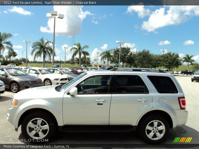 Ingot Silver Metallic / Charcoal Black 2012 Ford Escape Limited