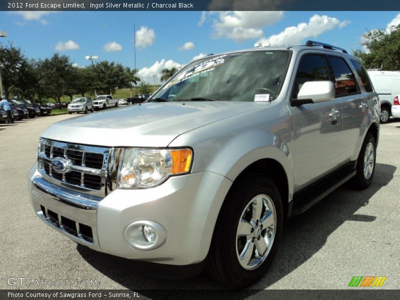 Ingot Silver Metallic / Charcoal Black 2012 Ford Escape Limited