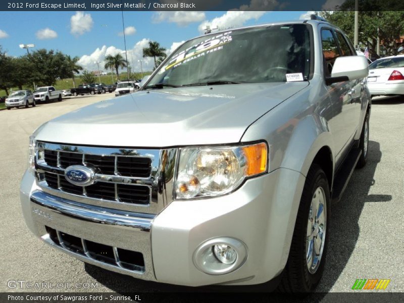 Ingot Silver Metallic / Charcoal Black 2012 Ford Escape Limited