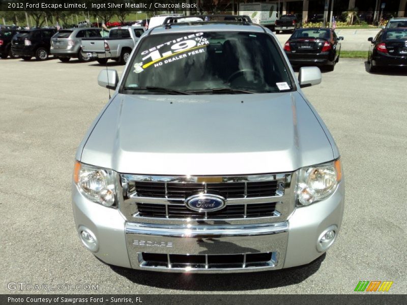 Ingot Silver Metallic / Charcoal Black 2012 Ford Escape Limited