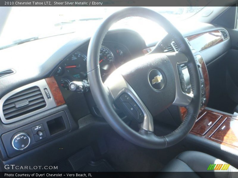 Sheer Silver Metallic / Ebony 2010 Chevrolet Tahoe LTZ