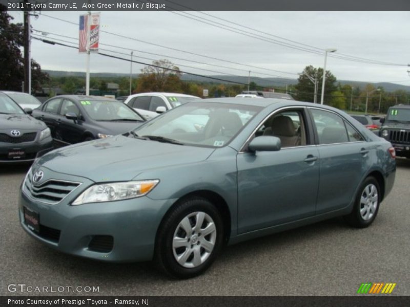 Aloe Green Metallic / Bisque 2011 Toyota Camry LE