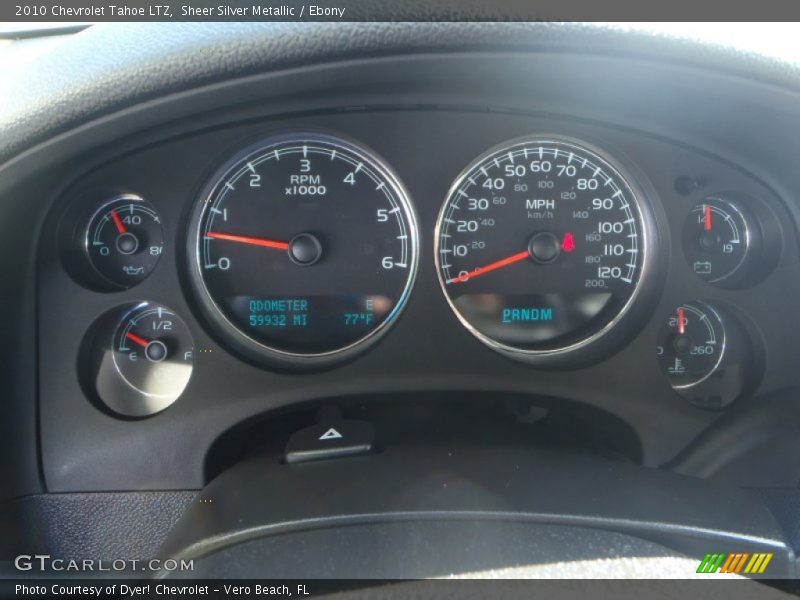 Sheer Silver Metallic / Ebony 2010 Chevrolet Tahoe LTZ