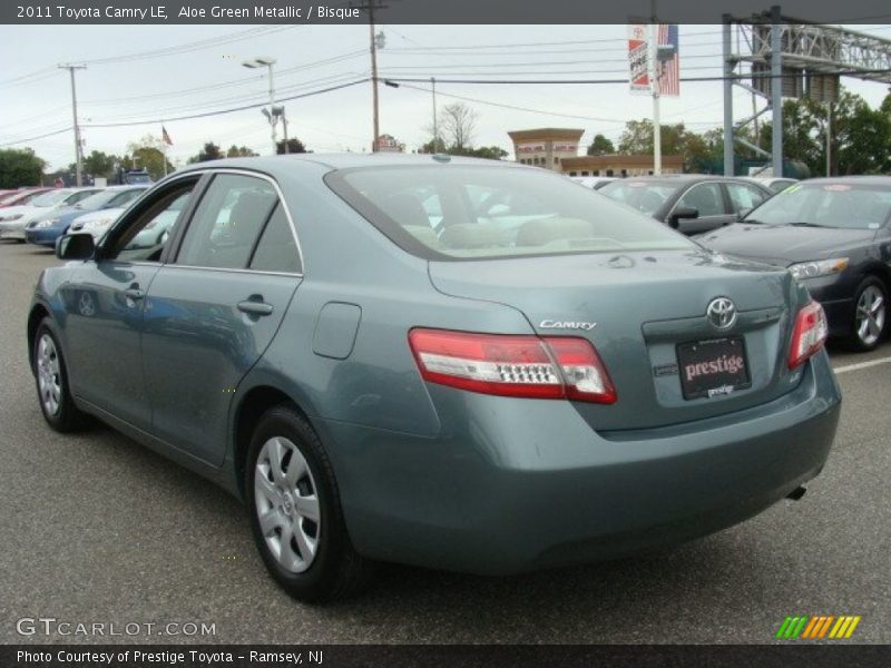 Aloe Green Metallic / Bisque 2011 Toyota Camry LE