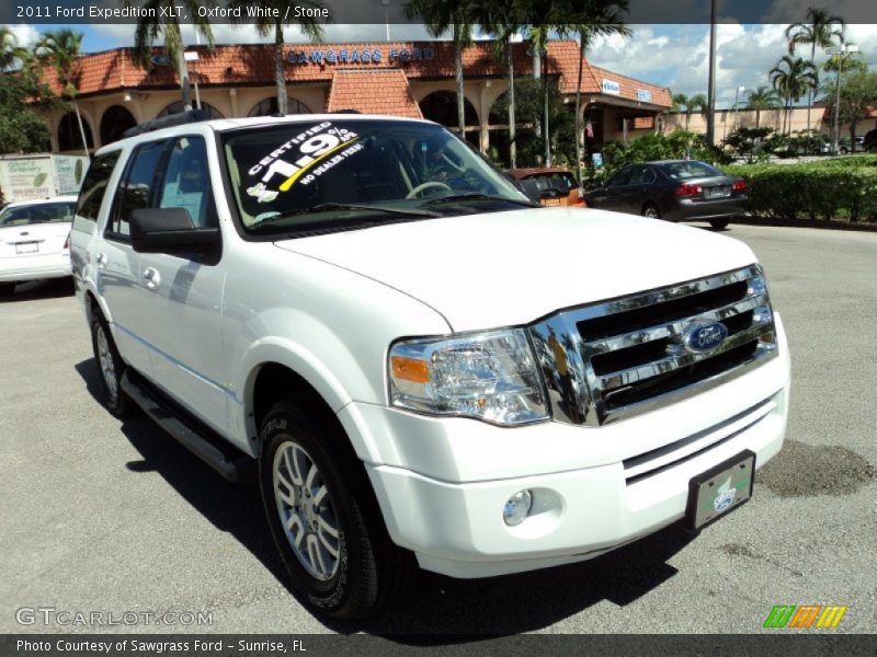 Oxford White / Stone 2011 Ford Expedition XLT