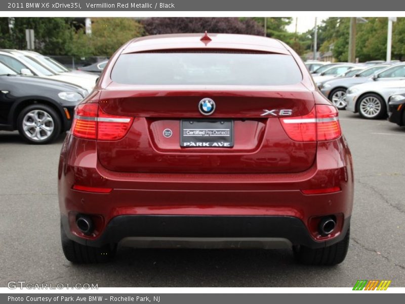 Vermillion Red Metallic / Black 2011 BMW X6 xDrive35i