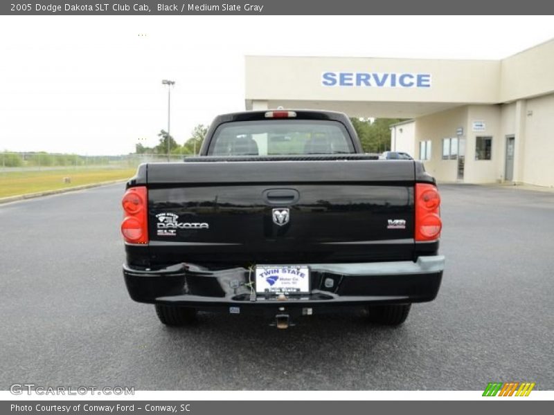 Black / Medium Slate Gray 2005 Dodge Dakota SLT Club Cab