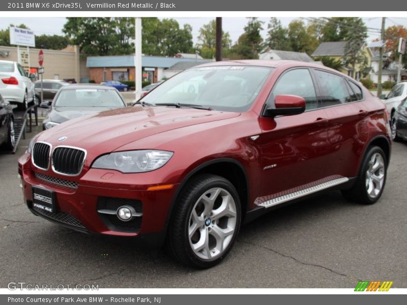 Vermillion Red Metallic / Black 2011 BMW X6 xDrive35i