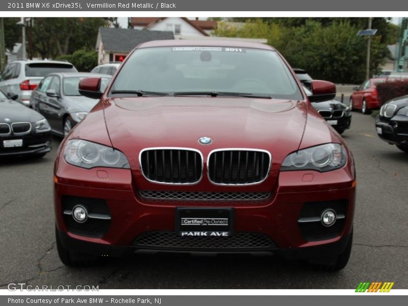 Vermillion Red Metallic / Black 2011 BMW X6 xDrive35i