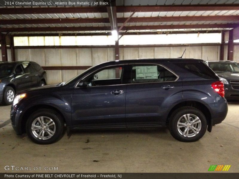 Atlantis Blue Metallic / Jet Black 2014 Chevrolet Equinox LS