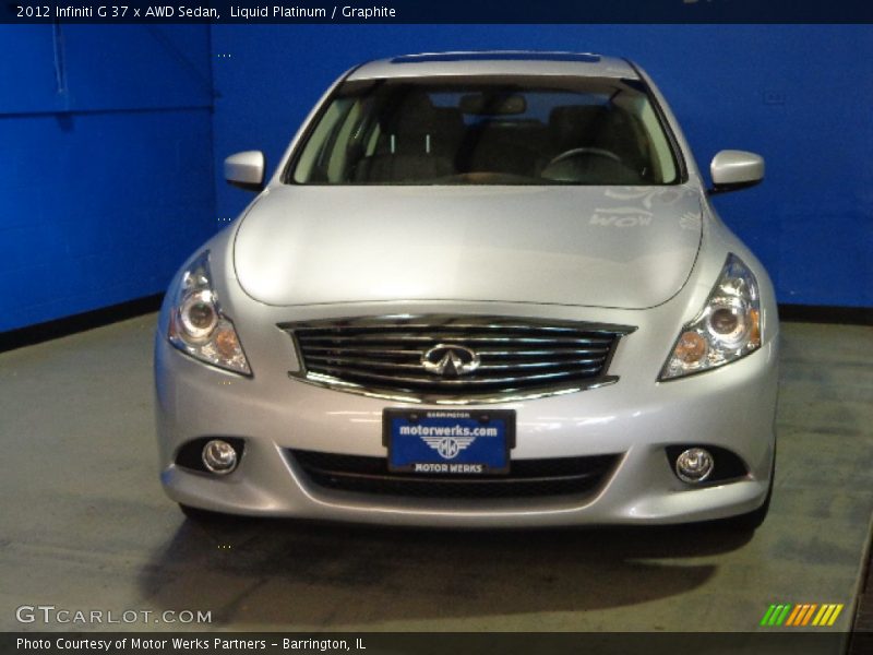 Liquid Platinum / Graphite 2012 Infiniti G 37 x AWD Sedan