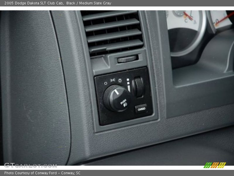 Black / Medium Slate Gray 2005 Dodge Dakota SLT Club Cab