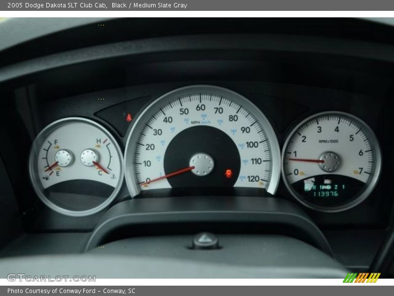 Black / Medium Slate Gray 2005 Dodge Dakota SLT Club Cab