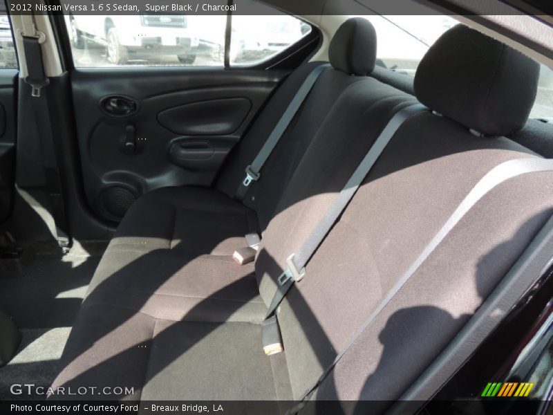 Super Black / Charcoal 2012 Nissan Versa 1.6 S Sedan