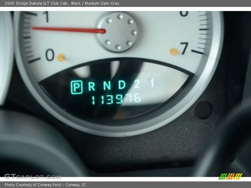 Black / Medium Slate Gray 2005 Dodge Dakota SLT Club Cab