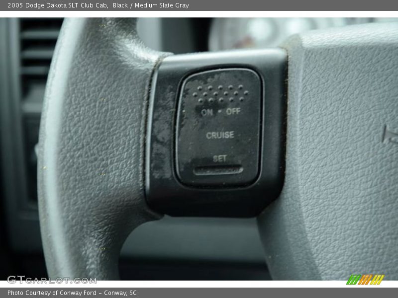Black / Medium Slate Gray 2005 Dodge Dakota SLT Club Cab