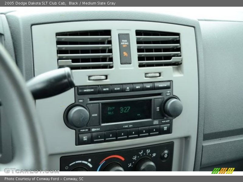 Black / Medium Slate Gray 2005 Dodge Dakota SLT Club Cab