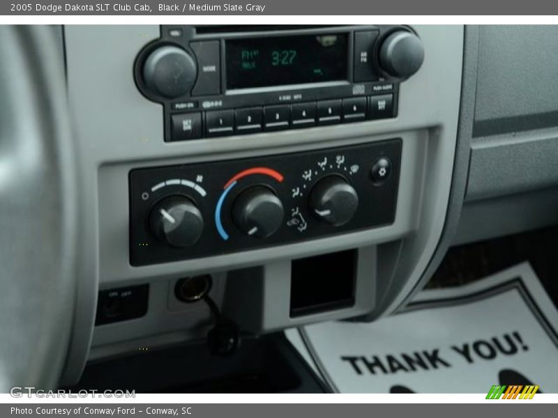 Black / Medium Slate Gray 2005 Dodge Dakota SLT Club Cab