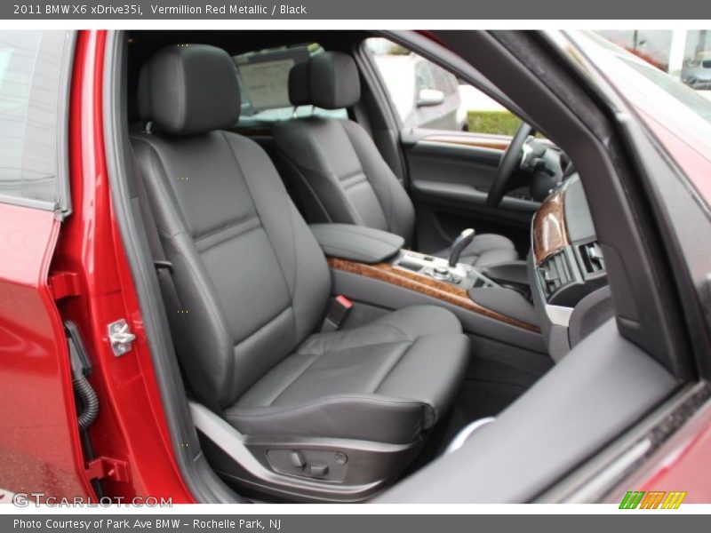 Vermillion Red Metallic / Black 2011 BMW X6 xDrive35i